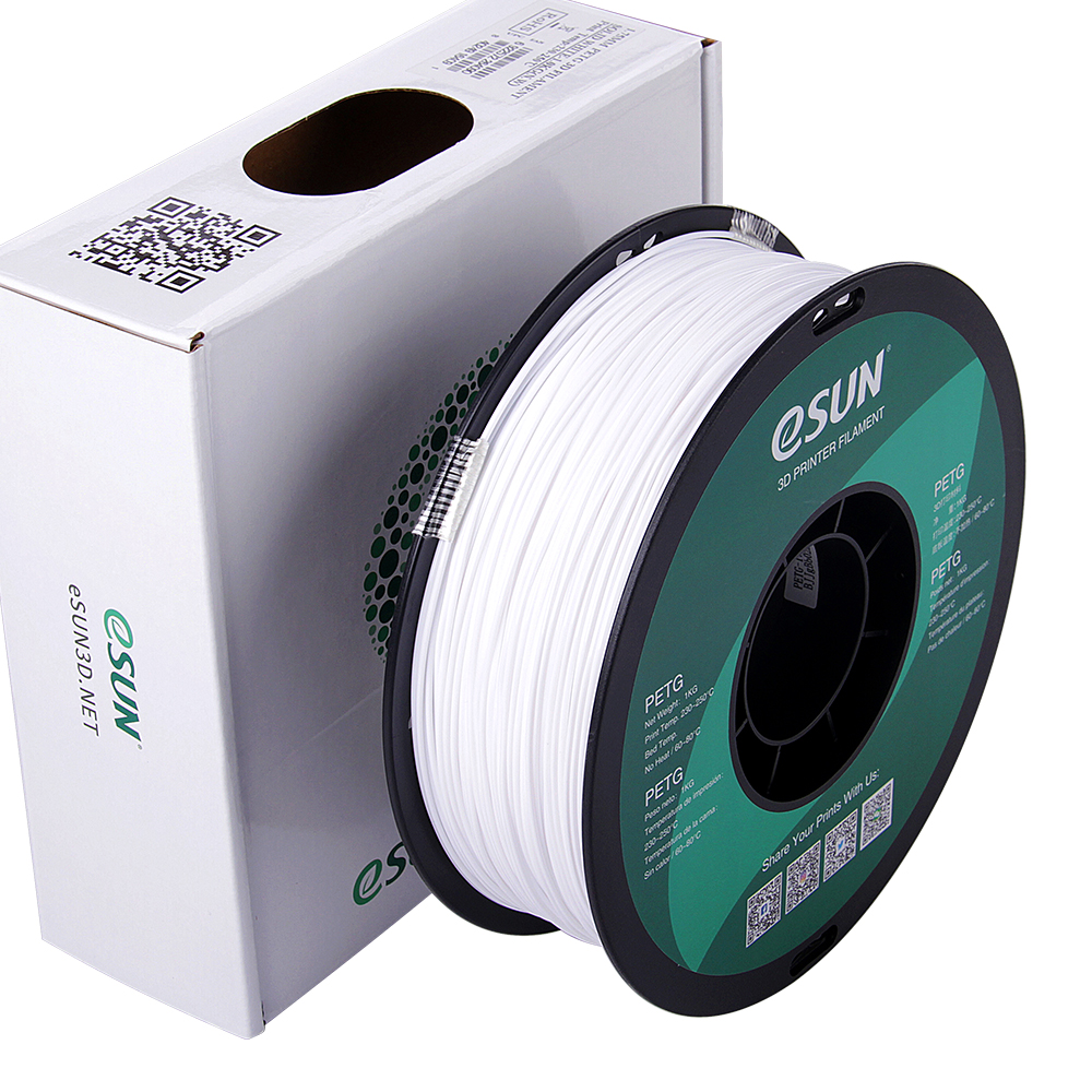 eSun PETG Filament solid white 1.75mm Solid white, Printing Materials \  Filaments \ PETG Brands \ eSun
