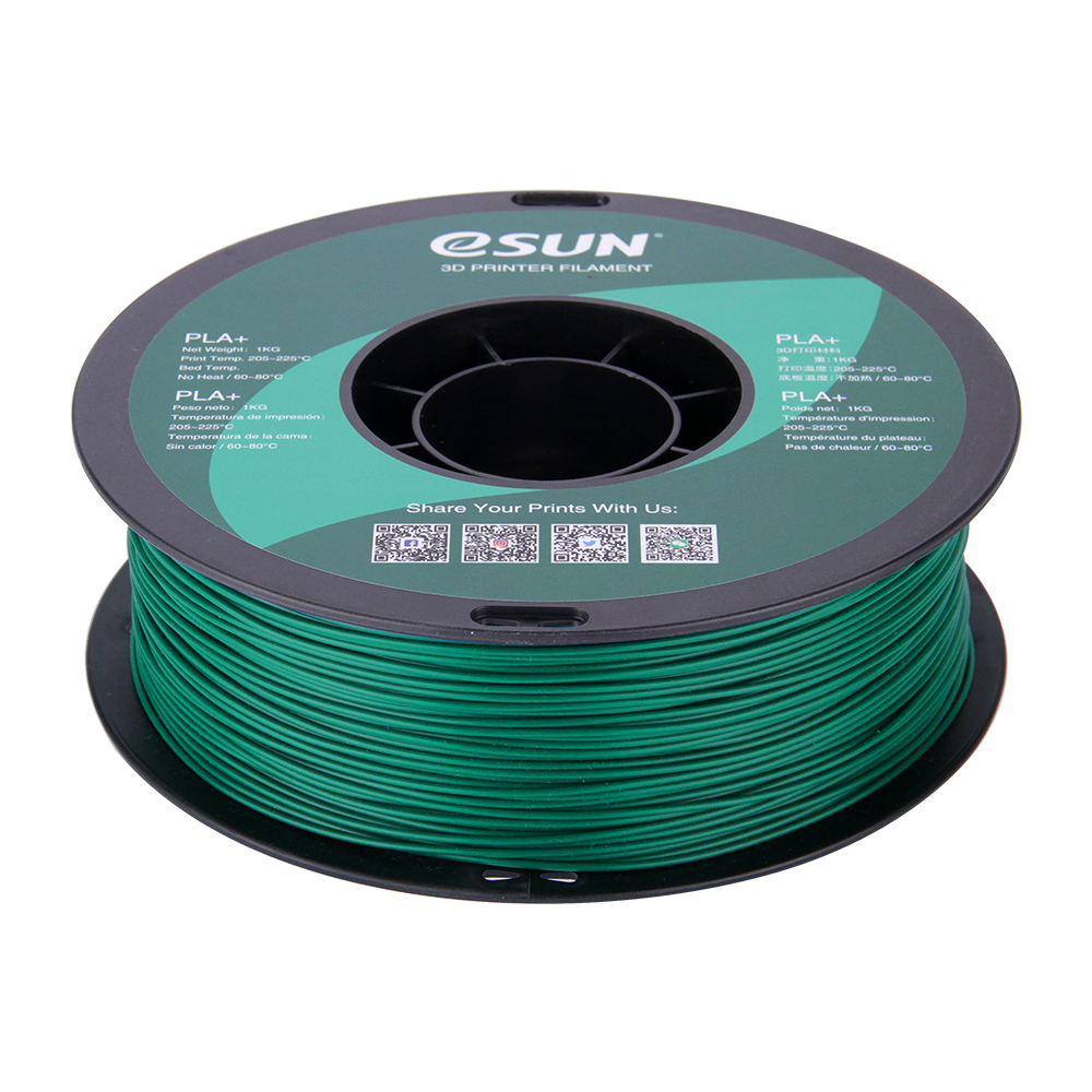 eSun PLA+ 1.75mm 1kg Green filament - RUUMIK