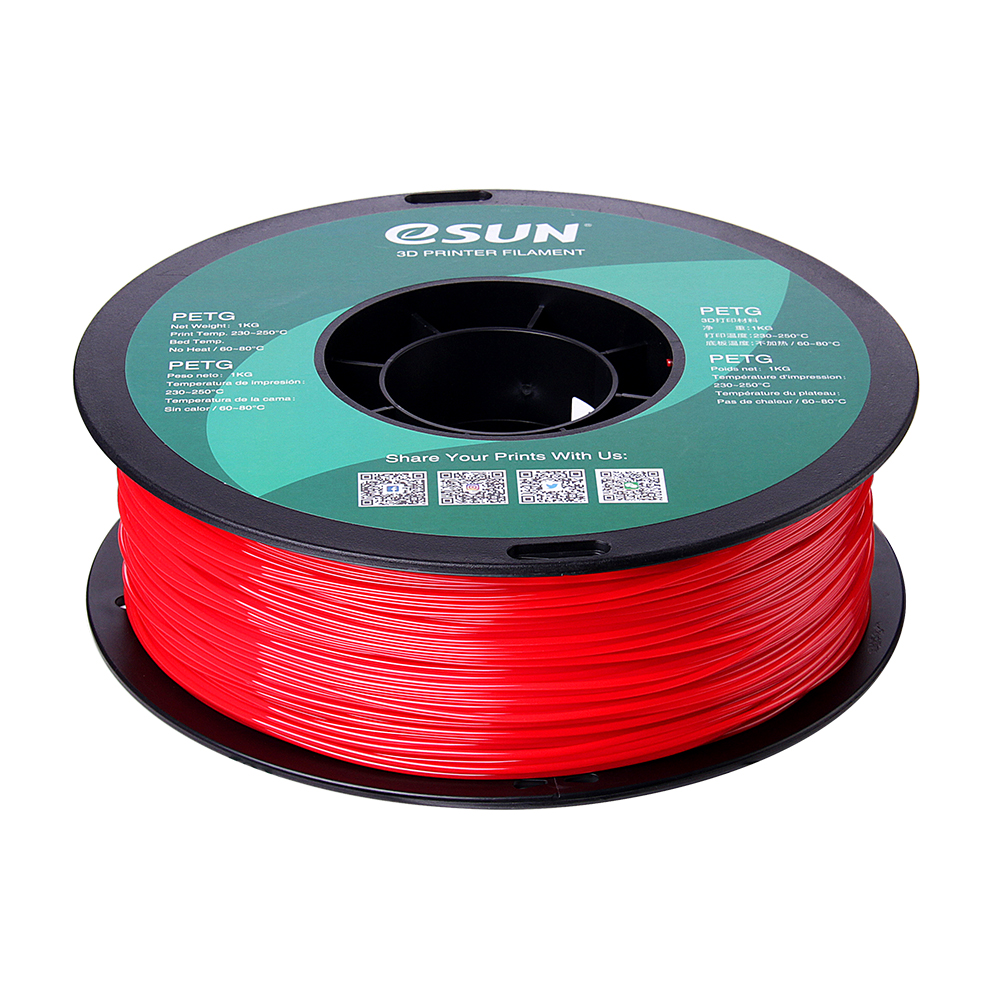 eSun PETG Filament Solid Red 1.75mm Red, Printing Materials \ Filaments \  PETG Brands \ eSun