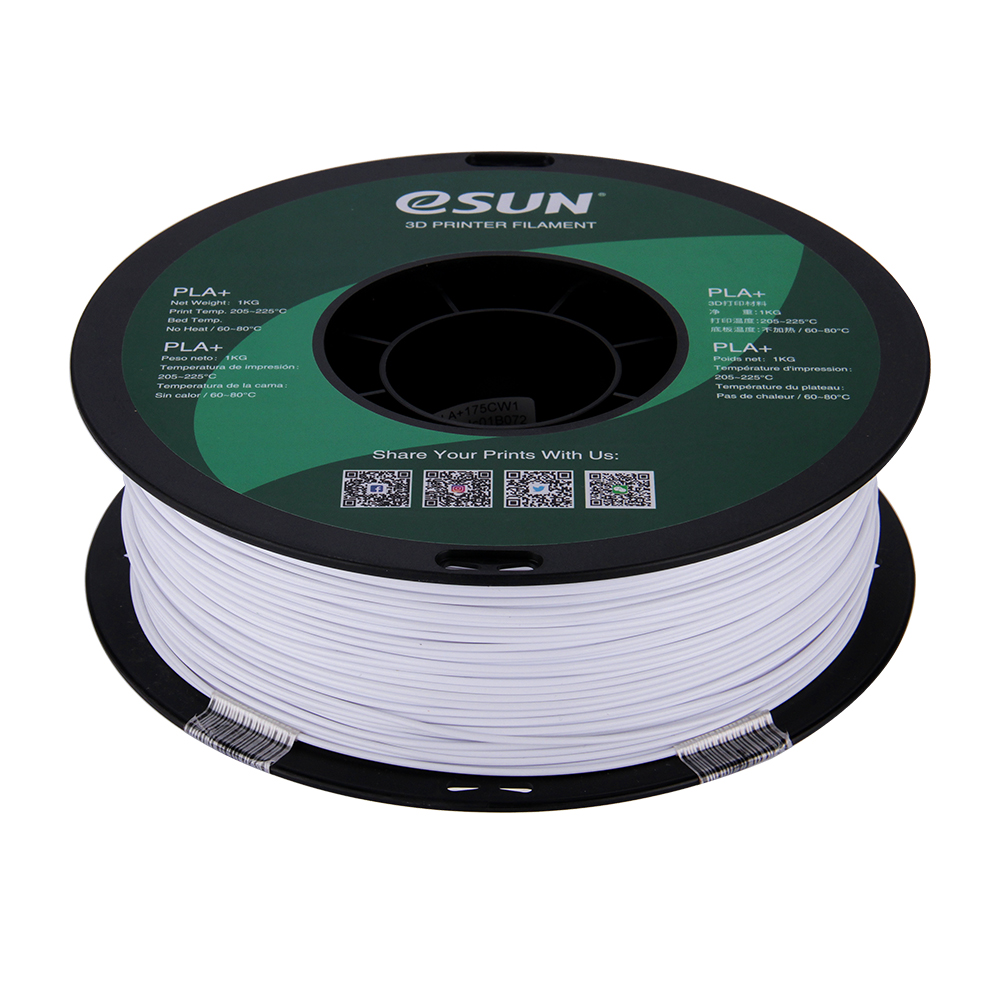 eSun PETG 1.75mm 1kg Solid White filament - RUUMIK