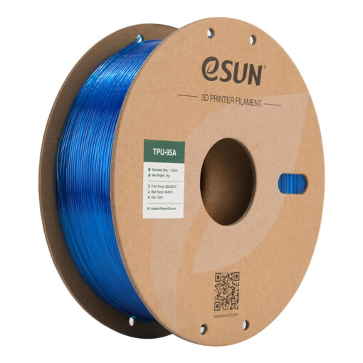 eSun TPU 95A 1.75mm 1kg Transparent Blue filament