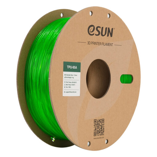 eSun TPU 95A 1.75mm 1kg Transparent Green filament