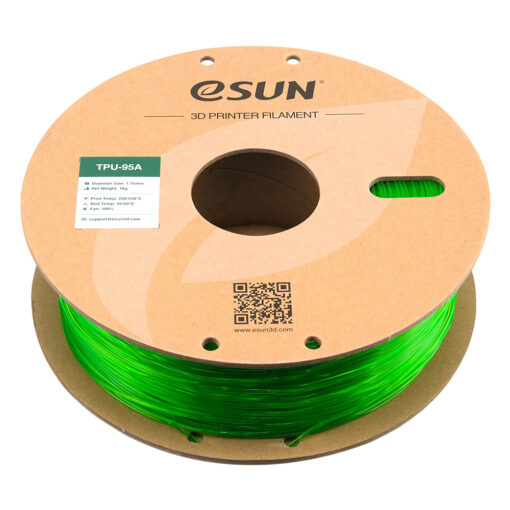 eSun TPU 95A 1.75mm 1kg Transparent Green filament - Image 3