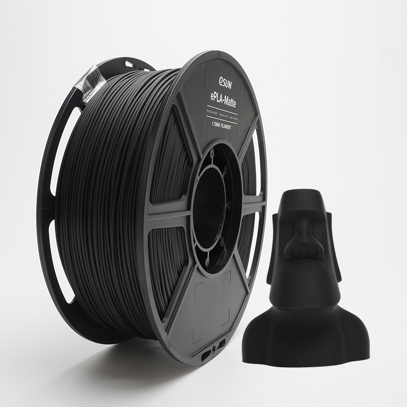 eSun Matte PLA 1.75mm 1kg Deep Black filament - RUUMIK