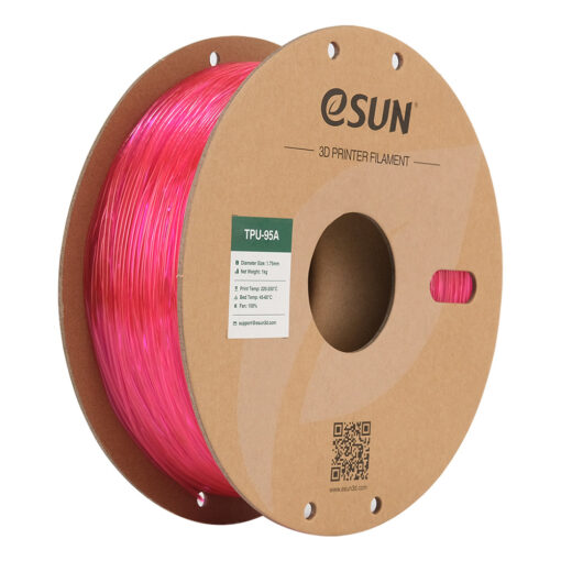 eSun TPU 95A 1.75mm 1kg Transparent Pink filament