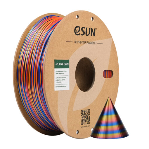 eSun eSilk Candy PLA 1.75mm 1kg Red Gold Blue