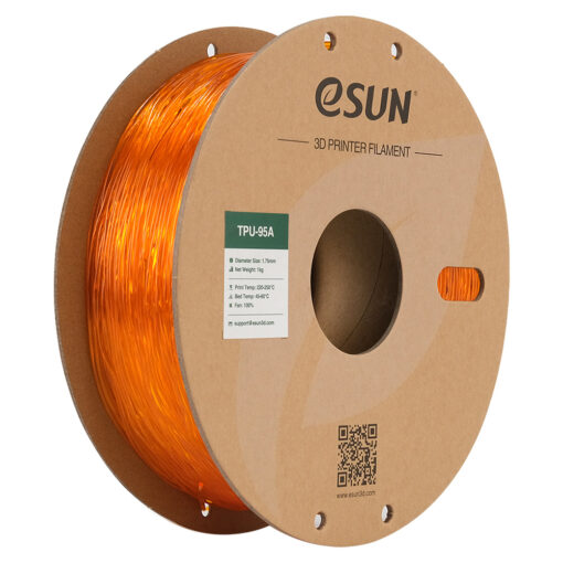 eSun TPU 95A 1.75mm 1kg Transparent Orange