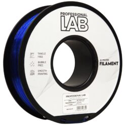 Prof. Lab PETG 1.75mm 1kg Transparent Blue filament spool